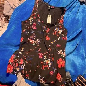 Black floral express shirt